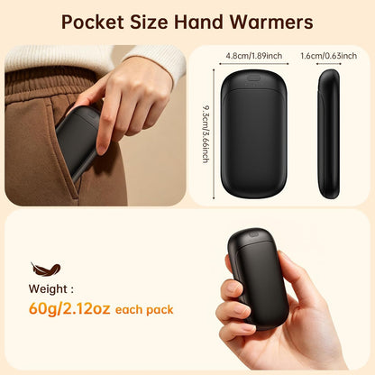 2 Pack Magnetic Rechargeable Hand Warmers